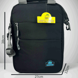 Pauline Vertical Black Office & Daily Use Bag (38cm x 27cm x 11cm)(Model-219B)